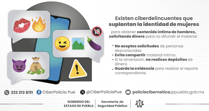 Emite Policía Cibernética medidas preventivas ante “sextorsión”